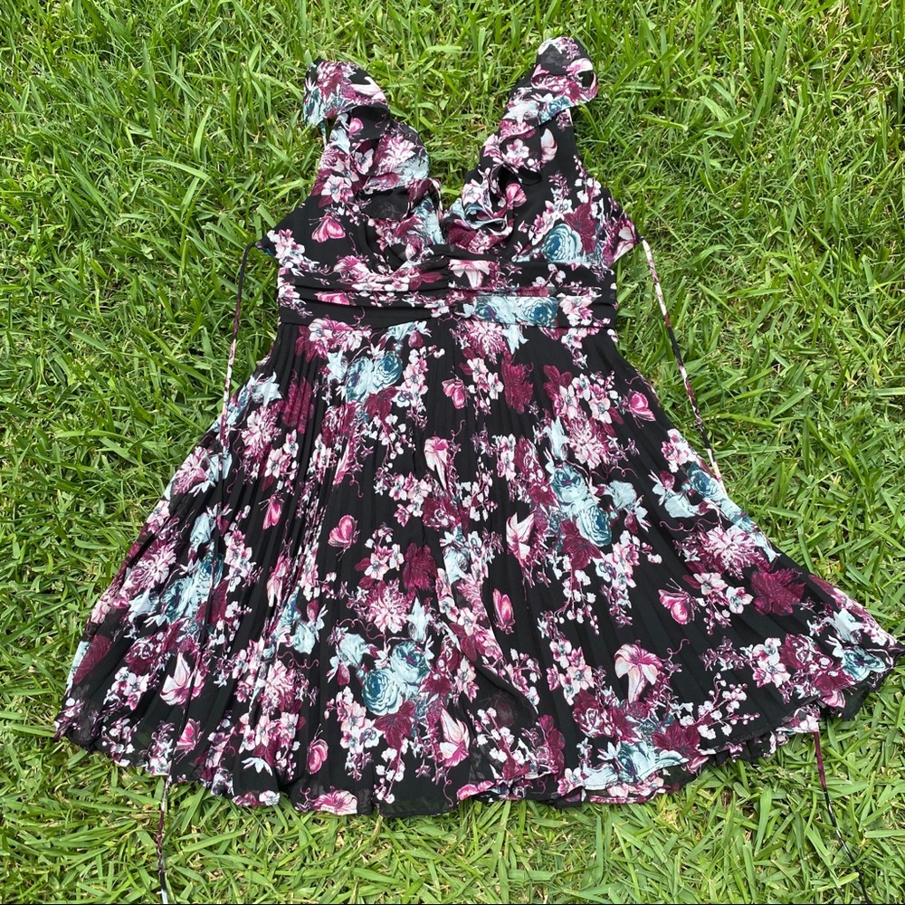 BDCGeneration Ruffled Brulee Multi Open Back Dress